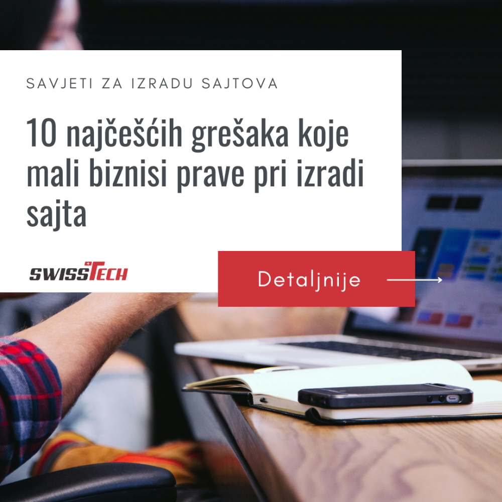 10 najčešćih grešaka koje mali biznisi prave pri izradi sajta